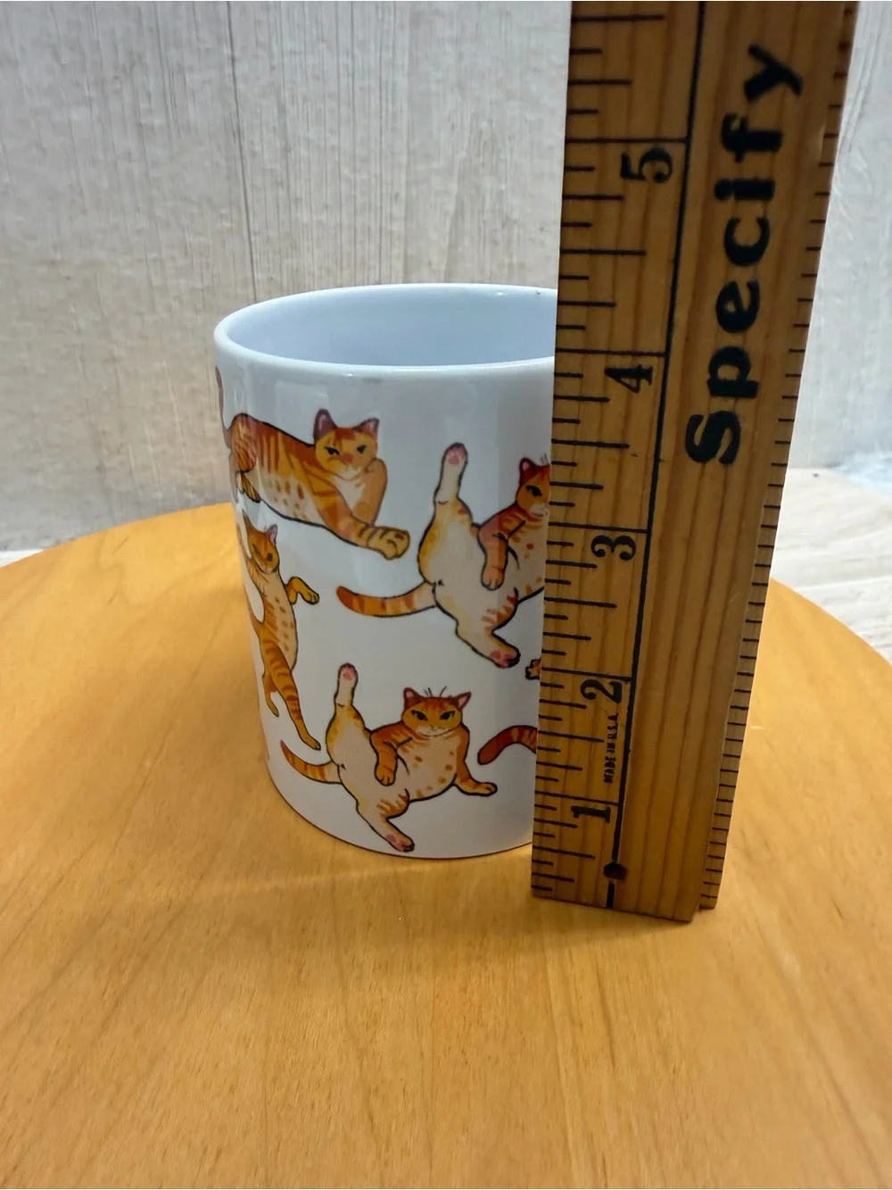 Orange Tabby Cat Mug Dancing Posing Kitty  Coffee mug